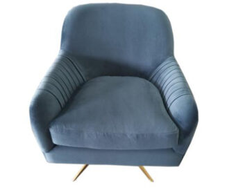 Poltrona in velluto plissè Design - immagine 4