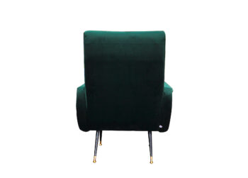 Poltrona in velluto con braccioli - immagine 9