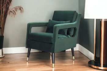 Poltrona in Velluto con braccioli