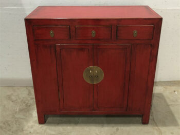 Mobiletto Tibetano 2 ante 3 cassetti (107x45x107) - immagine 2