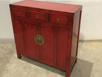 Mobiletto Tibetano 2 ante 3 cassetti (107x45x107) - immagine 3