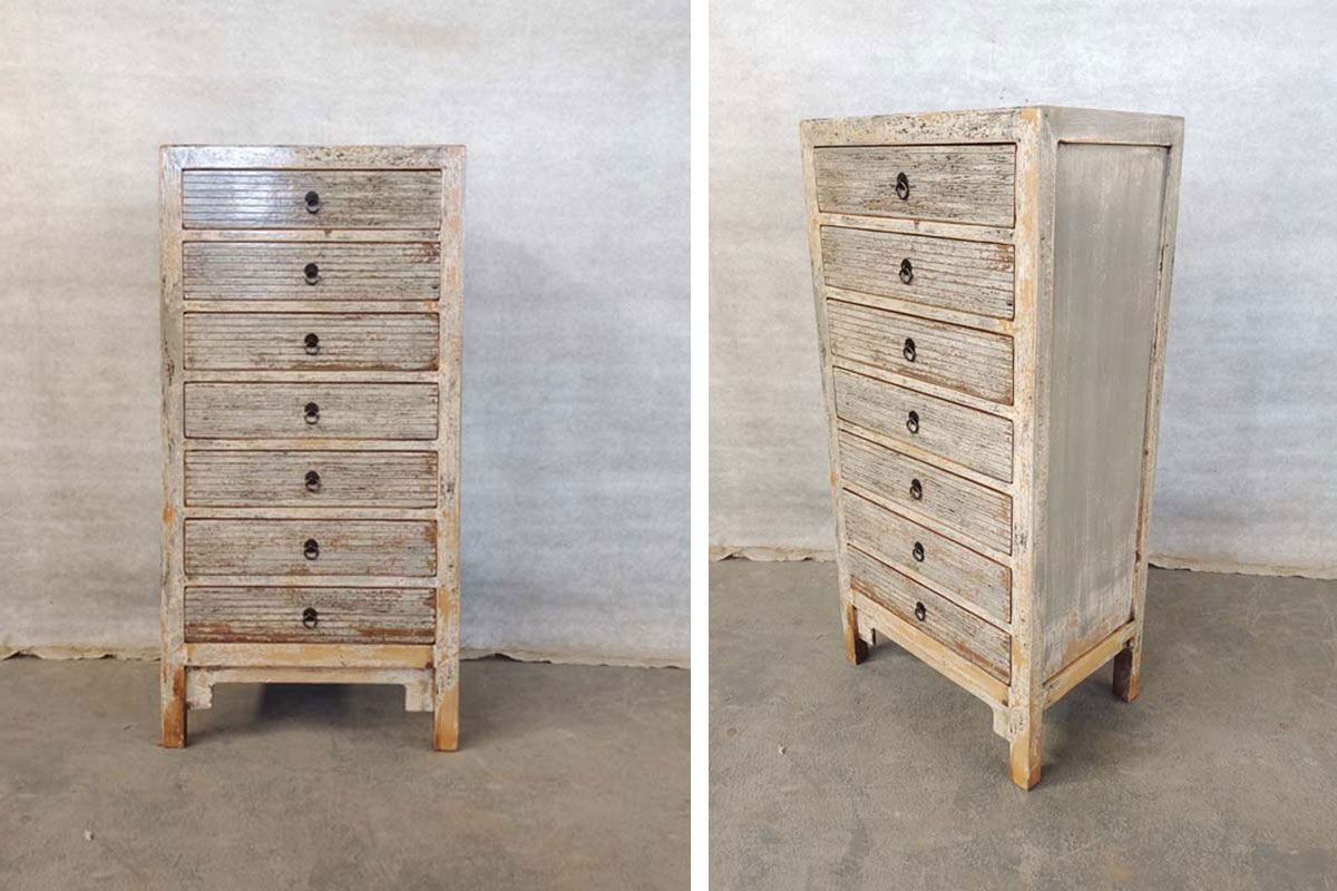 M-66-TIBET-2022 Cassettiera Settimino Tibet (63x40x125) - immagine 1