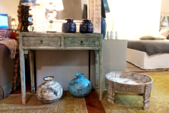 Tavolino con cassetti Tibet (95x40x84)