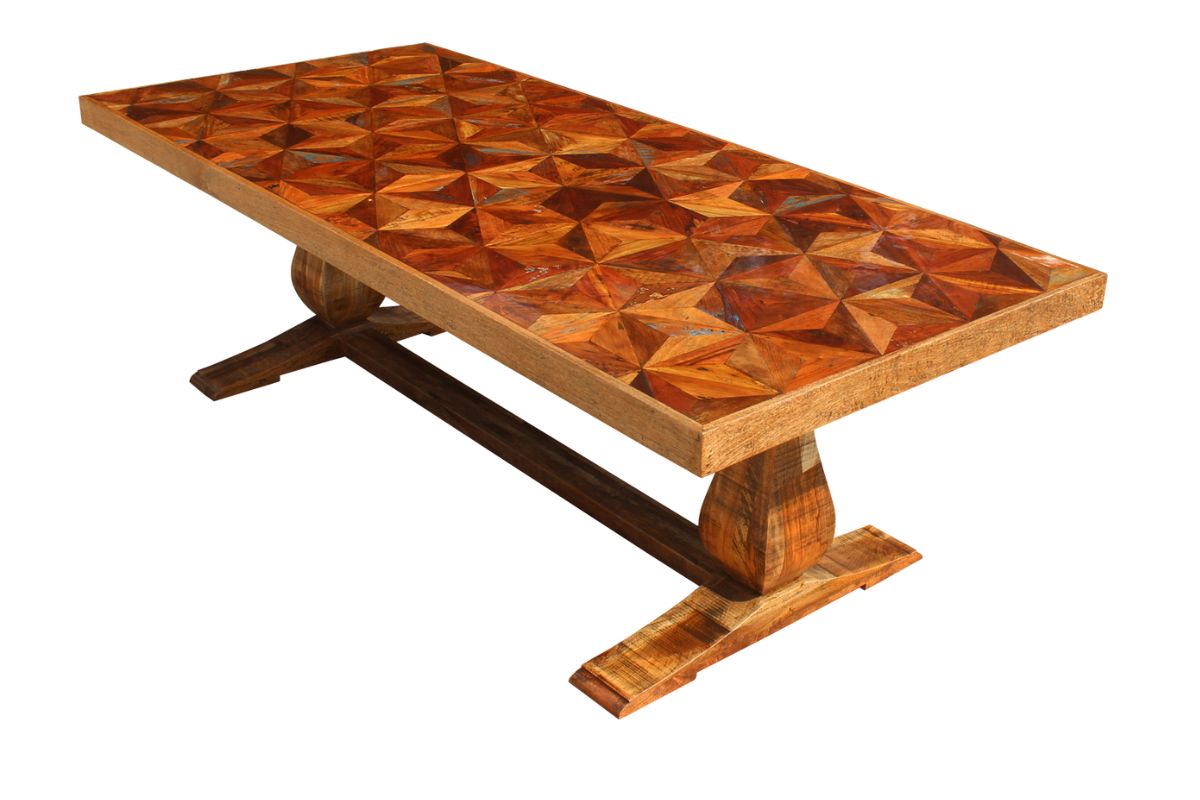 Collezione AKAO 2024 - BUTTERFLY_DINING_TABLE_WITH_NEW_PONDI_LEGS__4 Butterfly tavolo da pranzo in legno massello (AK-BUDT-200P) - immagine 1