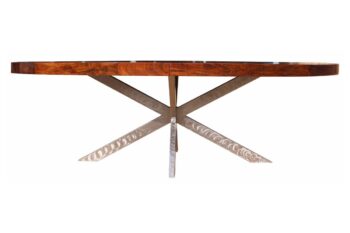 Tavolo da Pranzo Ovale legno massello (AK-BUDT-250VC) - immagine 2