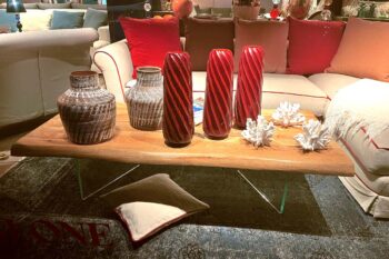 Tavolino da Salotto in Legno con Gamba in Vetro - immagine 4