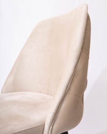 Flores sedia in velluto crema - immagine 7