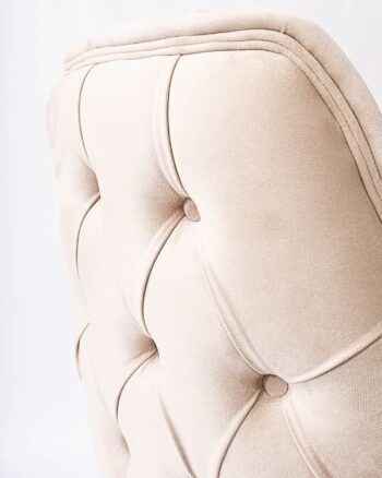 Flores sedia in velluto crema - immagine 6