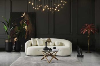 Tokyo divano 3 posti in tessuto bouclè - immagine 9