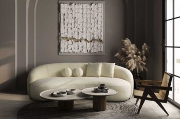 Tokyo divano 3 posti in tessuto bouclè - immagine 8