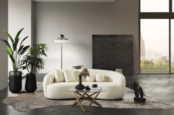 Tokyo divano 3 posti in tessuto bouclè - immagine 6