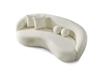 Tokyo divano 3 posti in tessuto bouclè - immagine 2