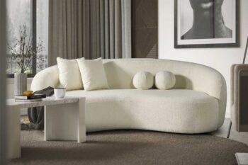 Tokyo divano 3 posti in tessuto bouclè - immagine 4