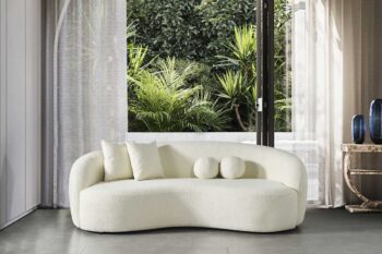 Tokyo divano 3 posti in tessuto bouclè - immagine 5