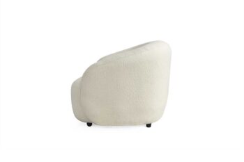 Tokyo poltrona girevole in tessuto bouclè - immagine 3