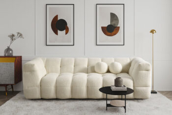 Rio divano 3 posti in tessuto bouclè - immagine 7