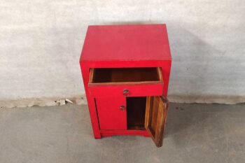 Comodino Tibetano Rosso (40x30x60) - immagine 3