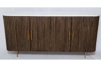 Credenza in legno con top in pietra serie Fatima
