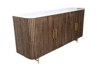 Credenza in legno con top in pietra serie Fatima - immagine 2