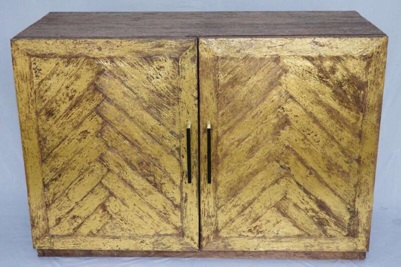 Cabinet in legno color oro 2 ante serie Fatima