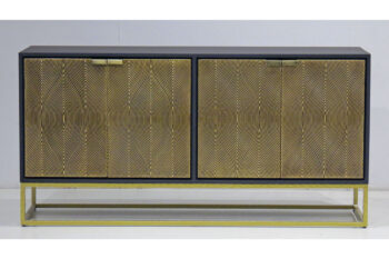 Credenza nero/oro serie Gatsby