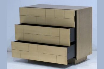 Cassettiera Metallo Oro serie Gatsby - immagine 2