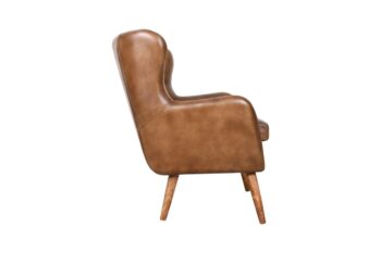 Poltrona in pelle tabacco - immagine 3