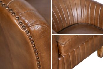 Poltroncina in pelle - immagine 5