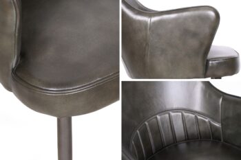 Sedia in pelle avvolgente - immagine 5