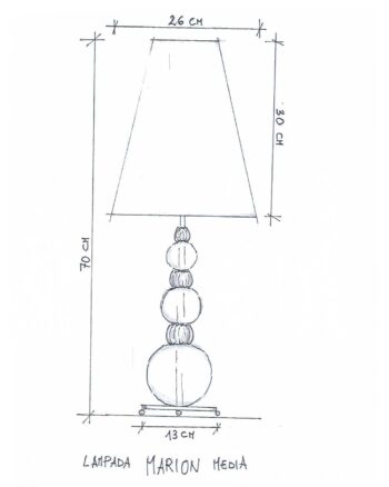 Lampada da Tavolo Marion Taffetà (MM) - immagine 3