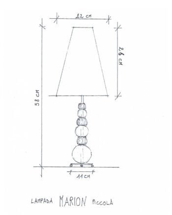 Lampada da Tavolo Marion velluto (PM) - immagine 4