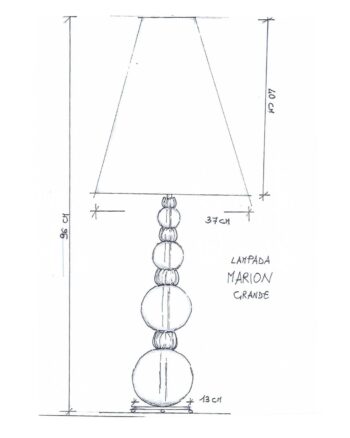 Lampada da Tavolo Marion Velluto (GM) - immagine 4