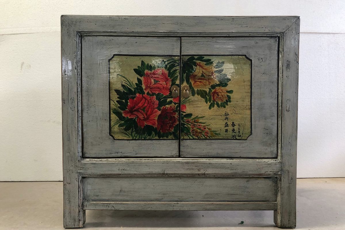 10EUG-53 90 43 88 Mobile Tibetano 2 ante (90x43x88) - immagine 1