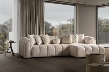 Denver divano angolare in tessuto bouclè - immagine 10