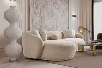 Helsinki divano in tessuto bouclè - immagine 3