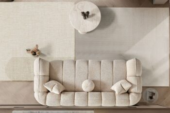 Mosca divano in tessuto bouclè - immagine 2