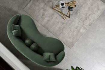 Tokyo divano 3 posti in velluto verde - immagine 2