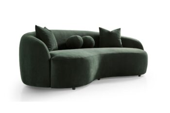 Tokyo divano 3 posti in velluto verde - immagine 5