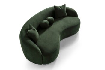 Tokyo divano 3 posti in velluto verde - immagine 6