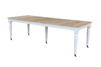 Tavolo da Pranzo Provenzale quadrato allungabile 250 cm - immagine 4