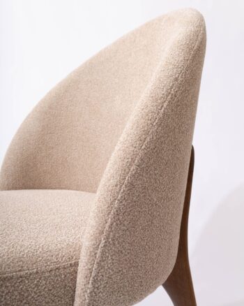 Carisma sedia tessuto bouclè beige - immagine 5