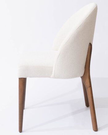 Carisma sedia tessuto bouclè bianco - immagine 2