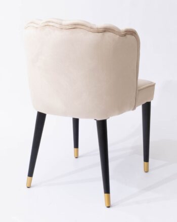 Flower sedia in velluto cream - immagine 5