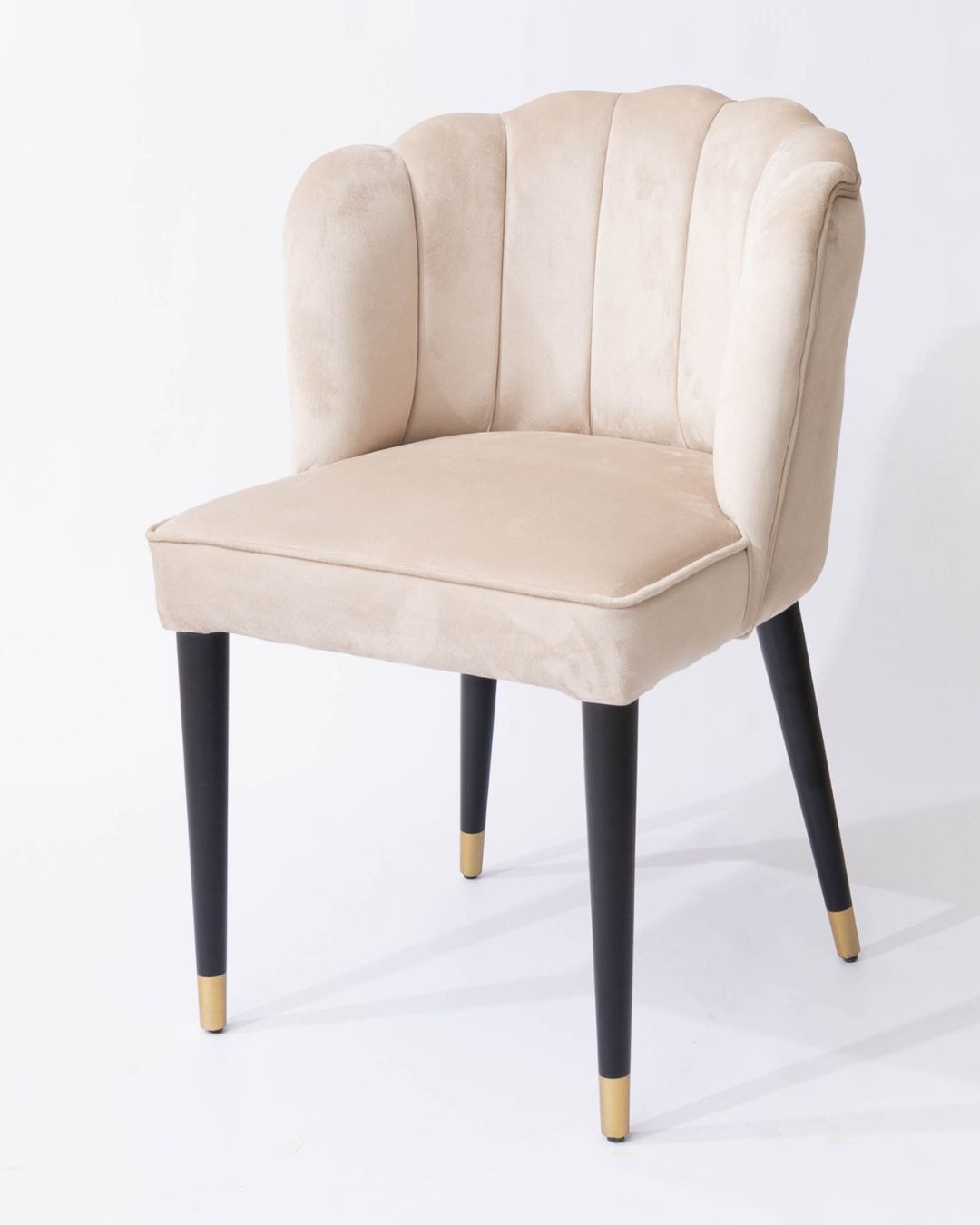 Flower cream bosforo collection 2024 Flower sedia in velluto cream - immagine 1