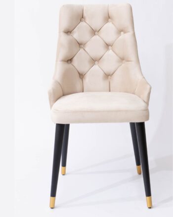 Lizbon sedia in velluto capitonné - immagine 2