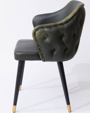 Sahra sedia in ecopelle nera - immagine 2