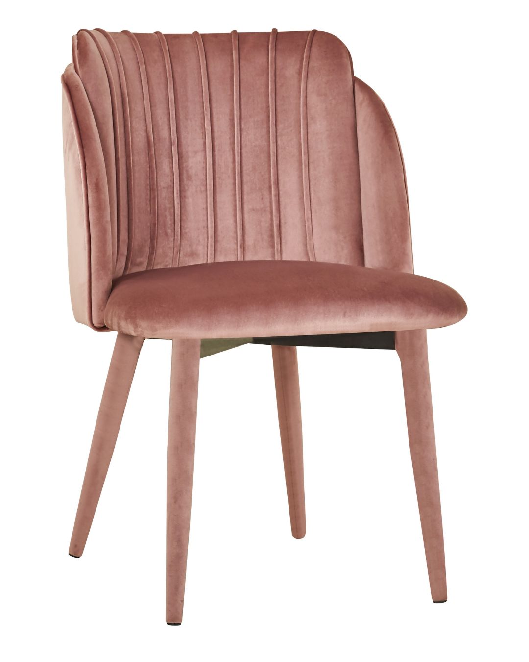 Sedia stars F802 TER-23 Pink Stars sedia in velluto rosa - immagine 1