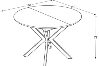 Palmarola tavolo da pranzo rotondo estensibile - immagine 6