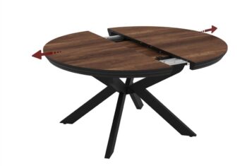 Portofino tavolo da pranzo rotondo estensibile - Barok - immagine 5