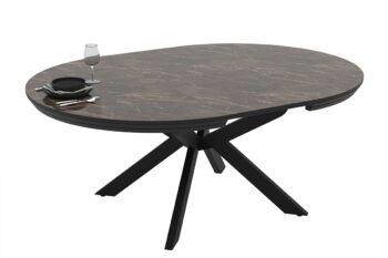 Portofino tavolo da pranzo rotondo estensibile - Bianco High Gloss - immagine 5